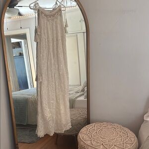 RAGA Ivory and Gold Textured Dress